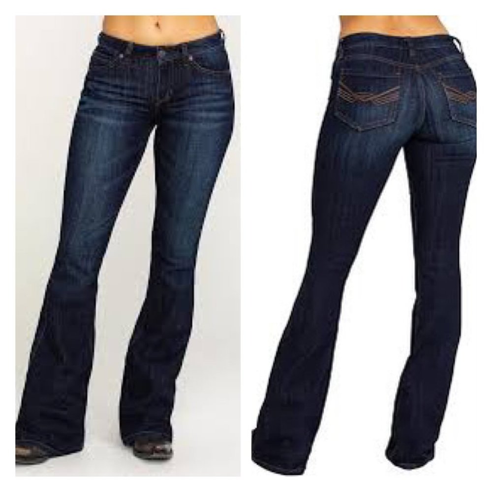 Idyllwind Dark Wash Whiskey Debbie Stretch Bootcut Jeans Size 10 Mid Rise L118 9